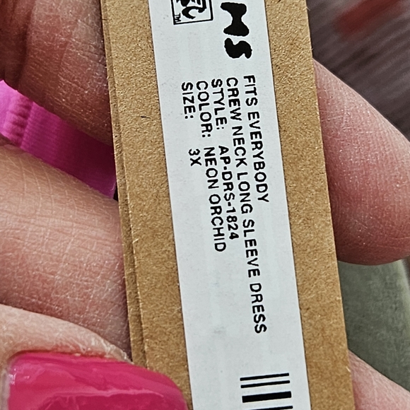 NWT SKIMS Fits Everybody Long Sleeve Crew Neck Dress 3x - Picture 4 of 4